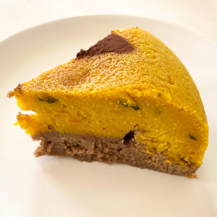 炊飯器で簡単!パンプキンチョコケーキ